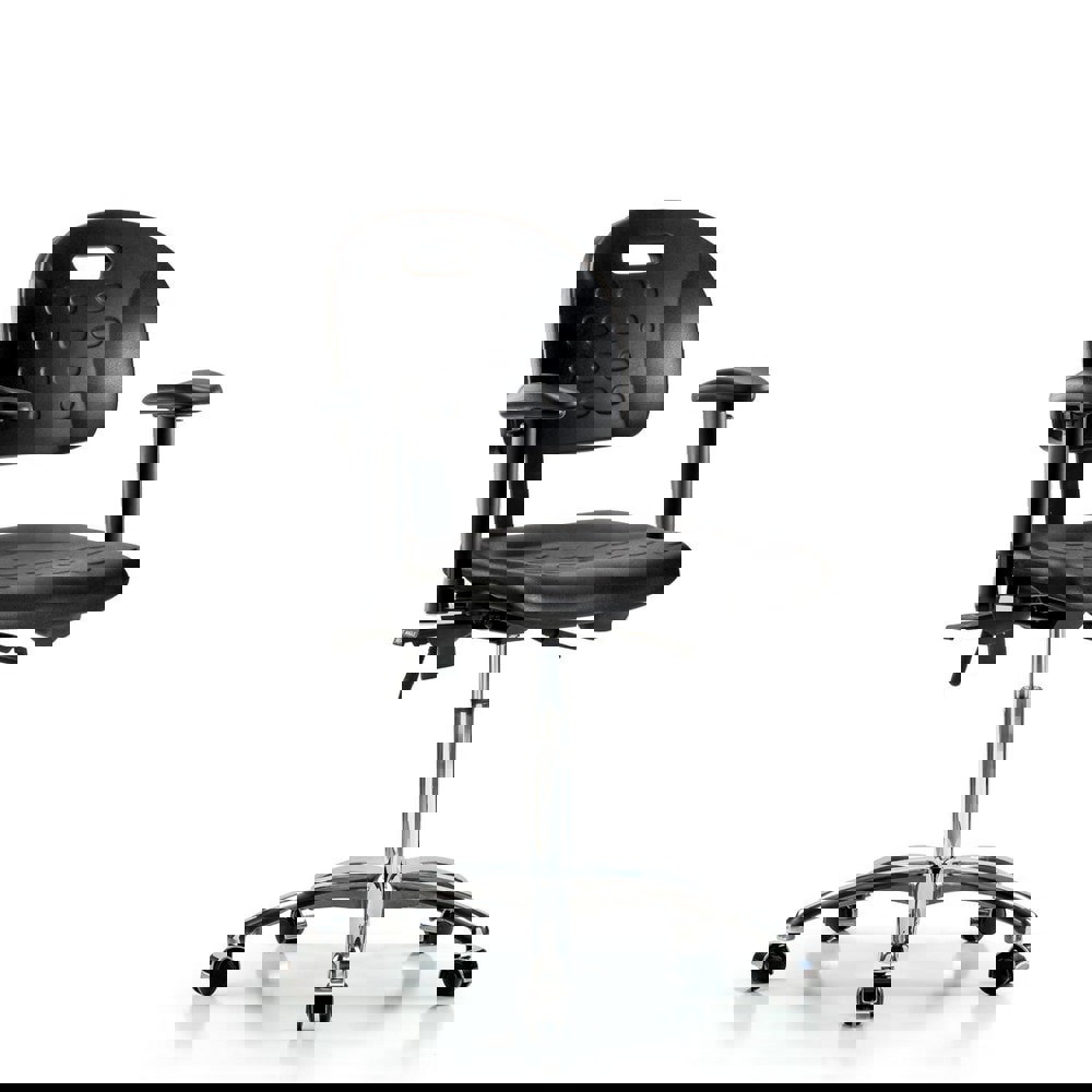 Task Chair: Polyurethane, Black