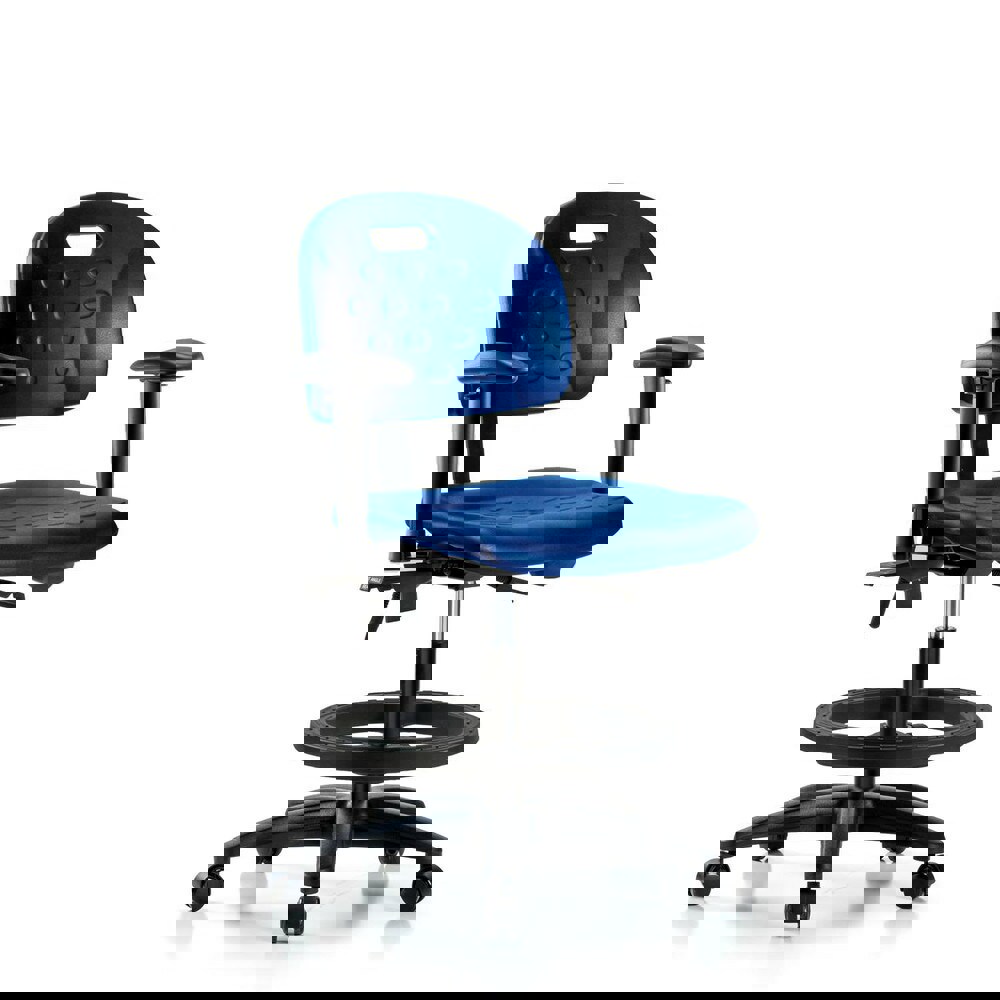 Task Chair: Polyurethane, Blue
