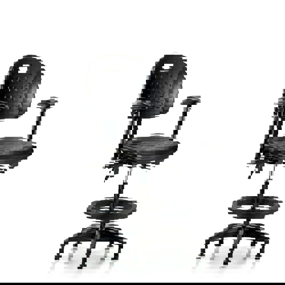 Task Chair: Polyurethane, Black