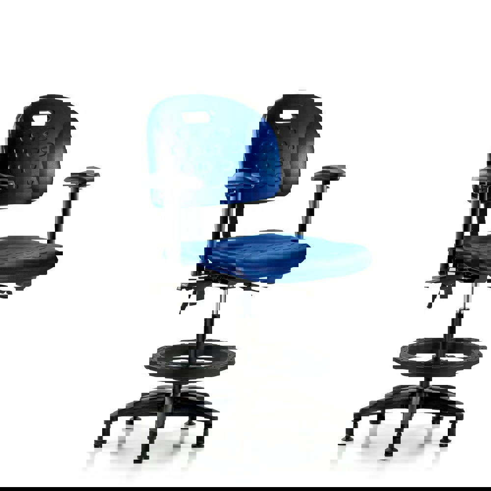 Task Chair: Polyurethane, Blue