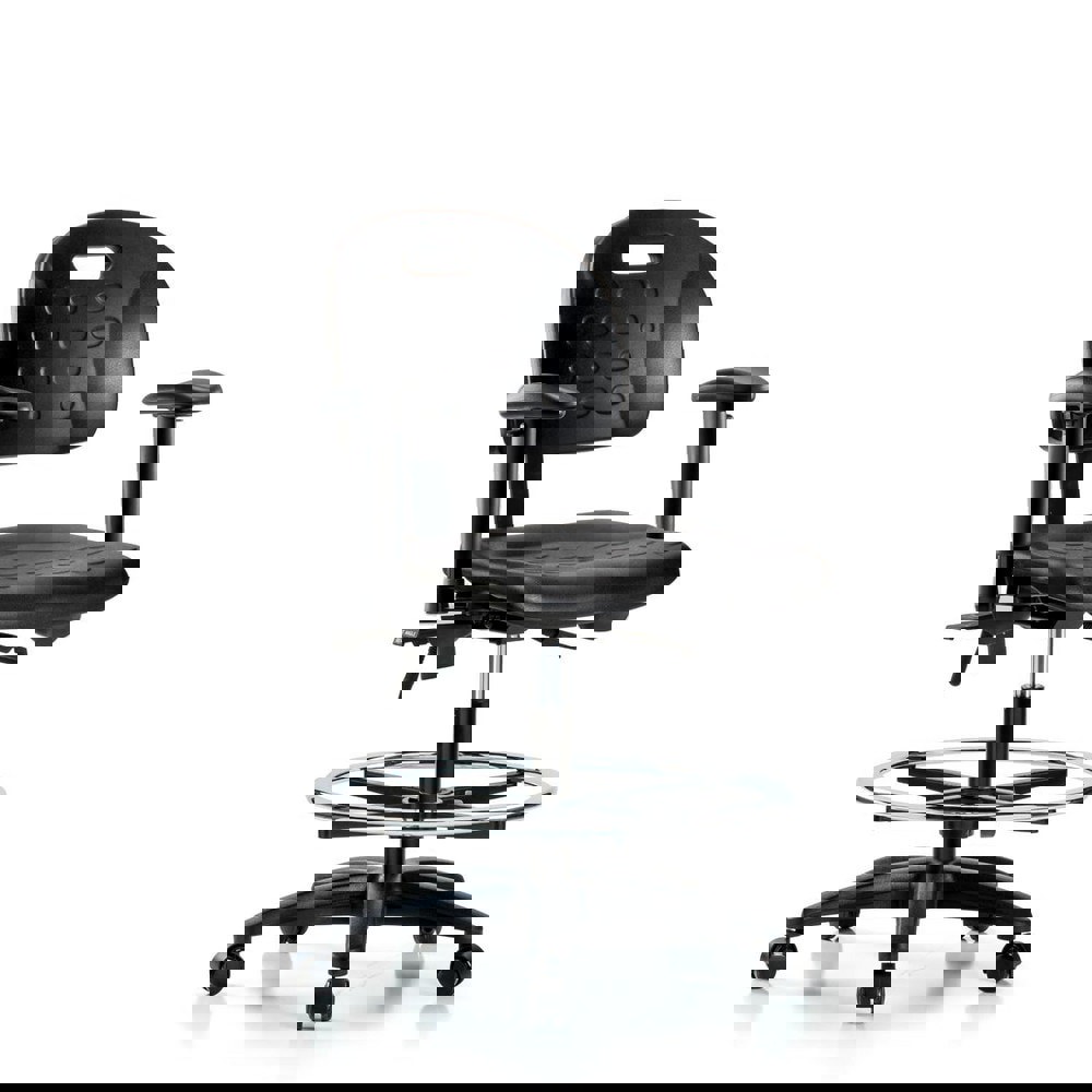 Task Chair: Polyurethane, Black