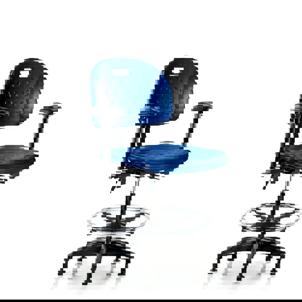 Task Chair: Polyurethane, Blue