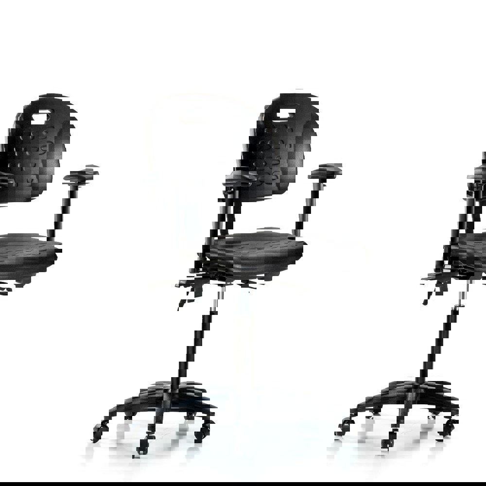 Task Chair: Polyurethane, Black