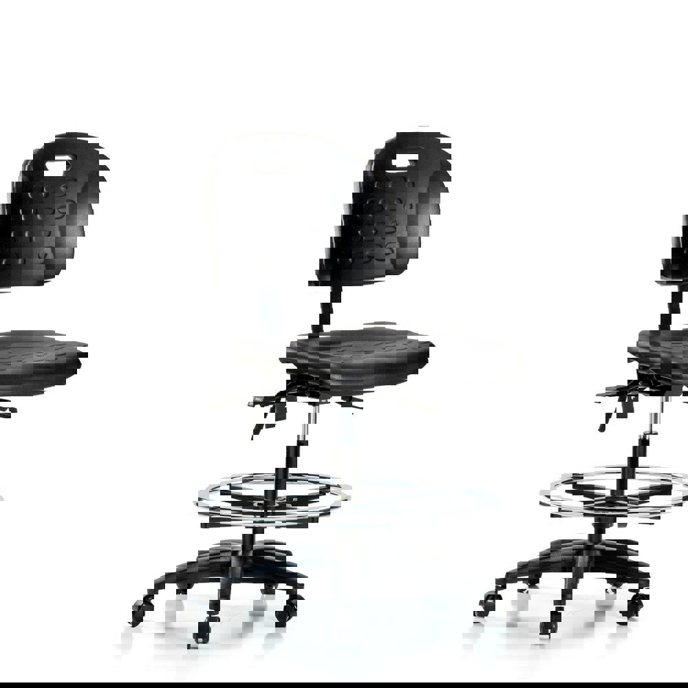 Task Chair: Polyurethane, Black