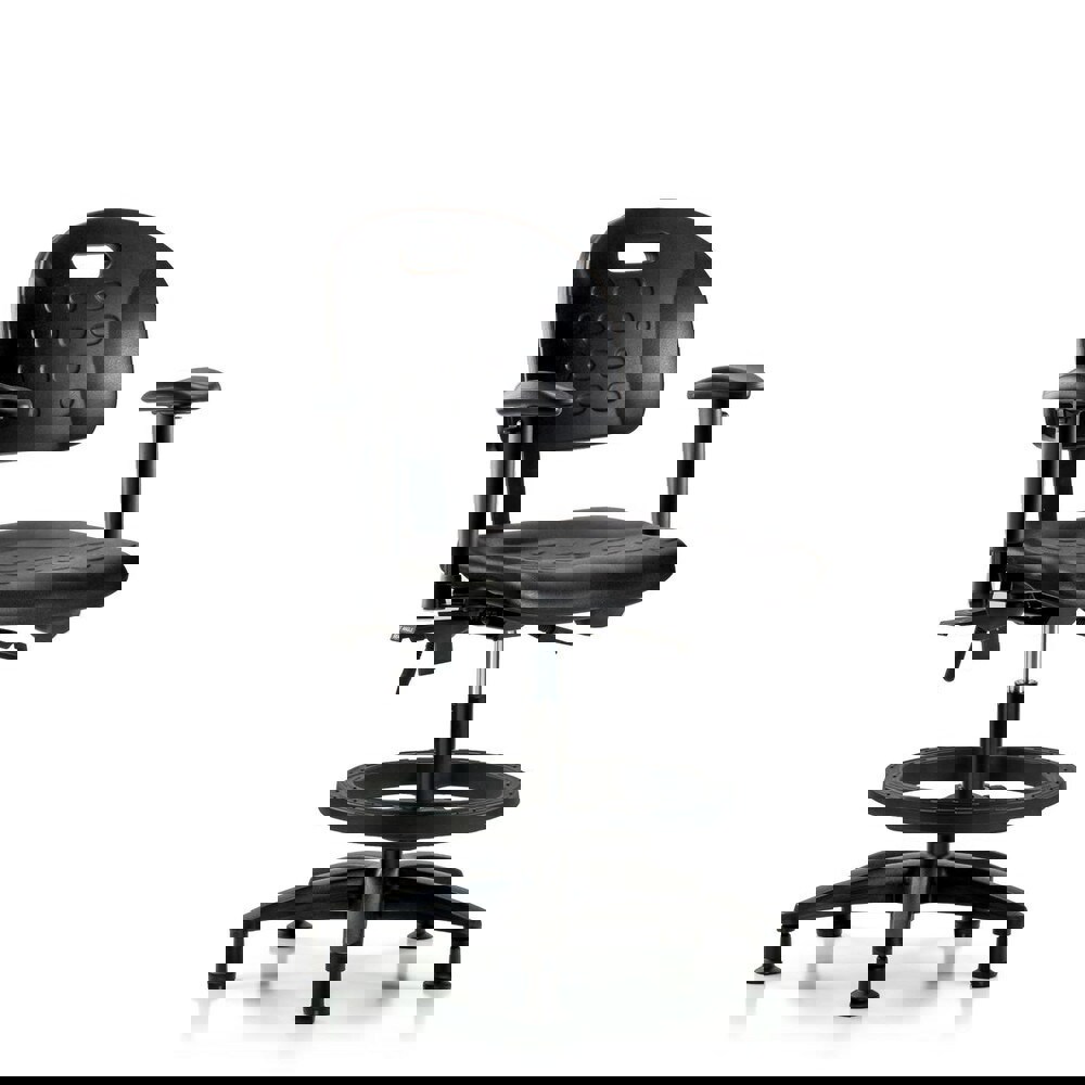 Task Chair: Polyurethane, Black