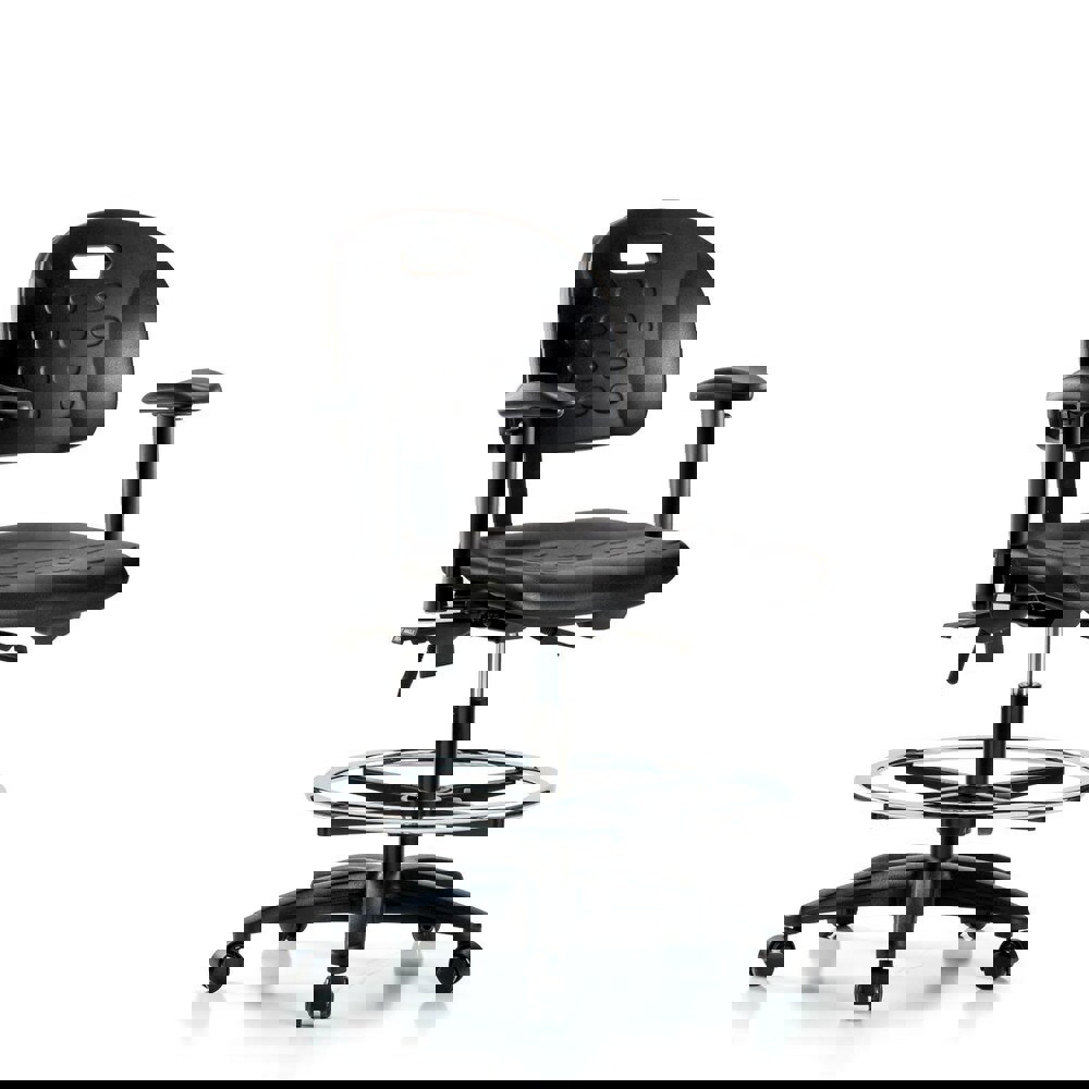 Task Chair: Polyurethane, Black