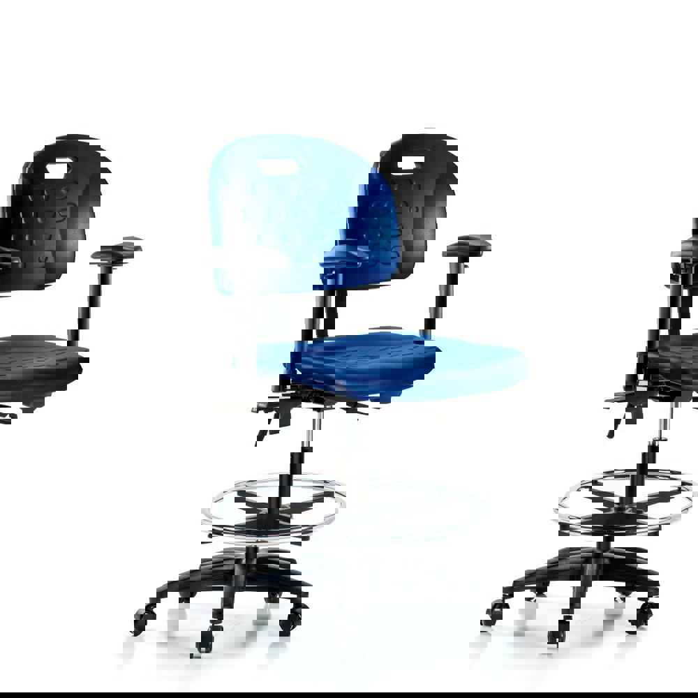 Task Chair: Polyurethane, Blue