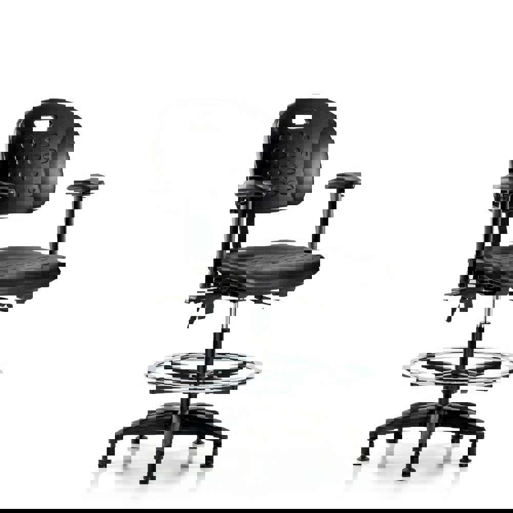 Task Chair: Polyurethane, Black