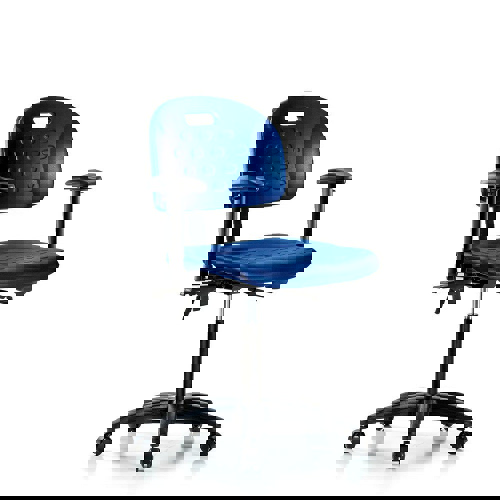 Task Chair: Polyurethane, Blue