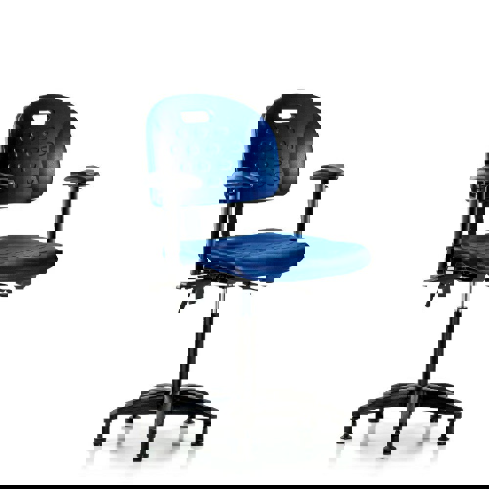 Task Chair: Polyurethane, Blue