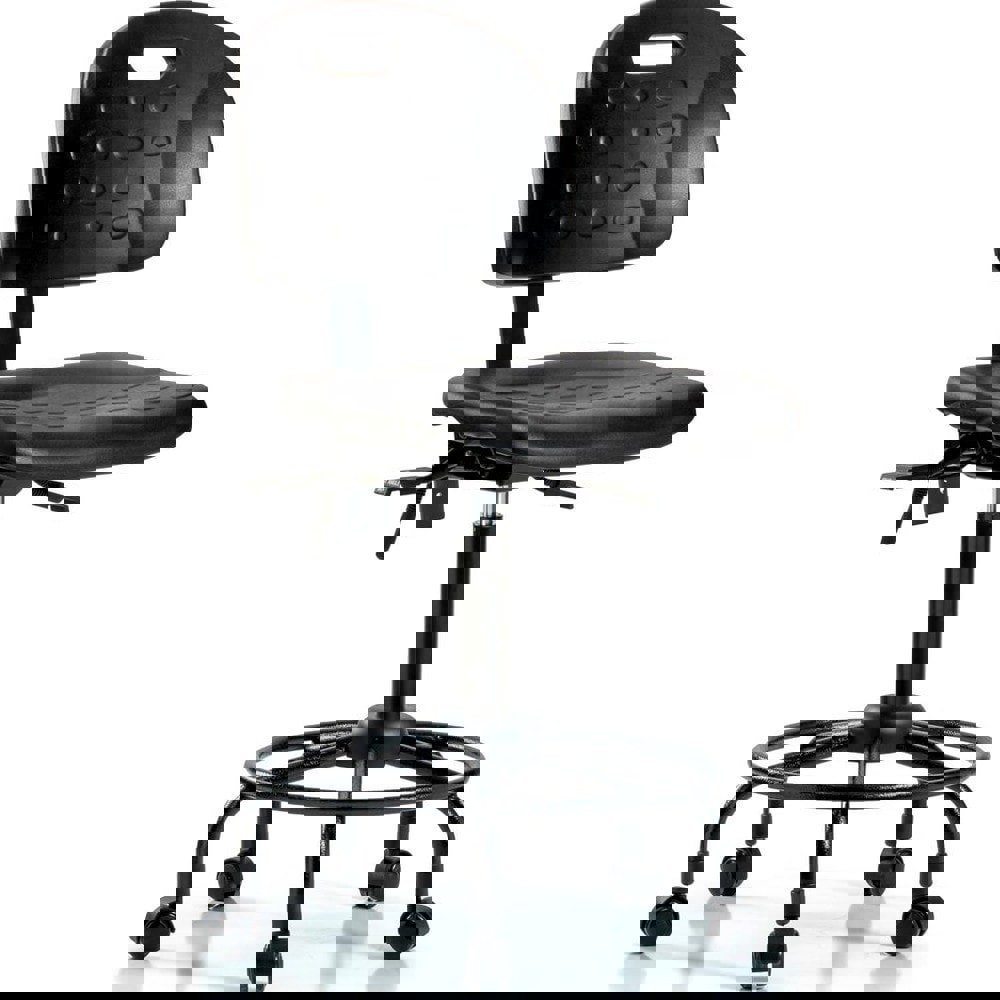 Task Chair: Polyurethane, Black