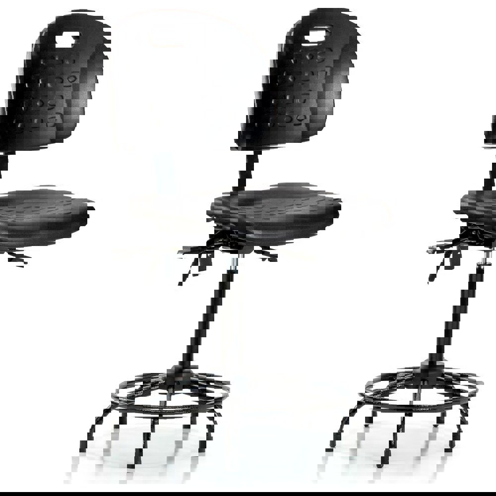 Task Chair: Polyurethane, Black