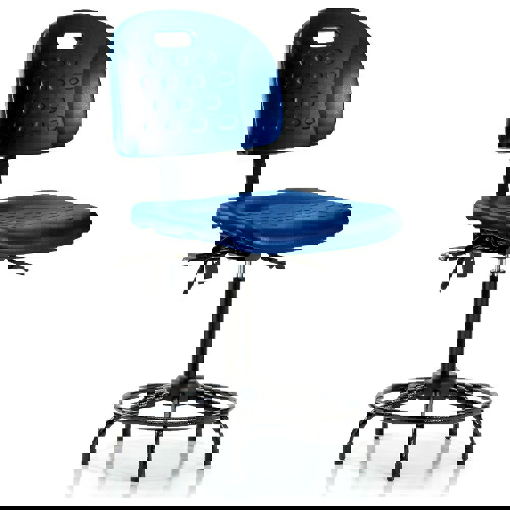 Task Chair: Polyurethane, Blue