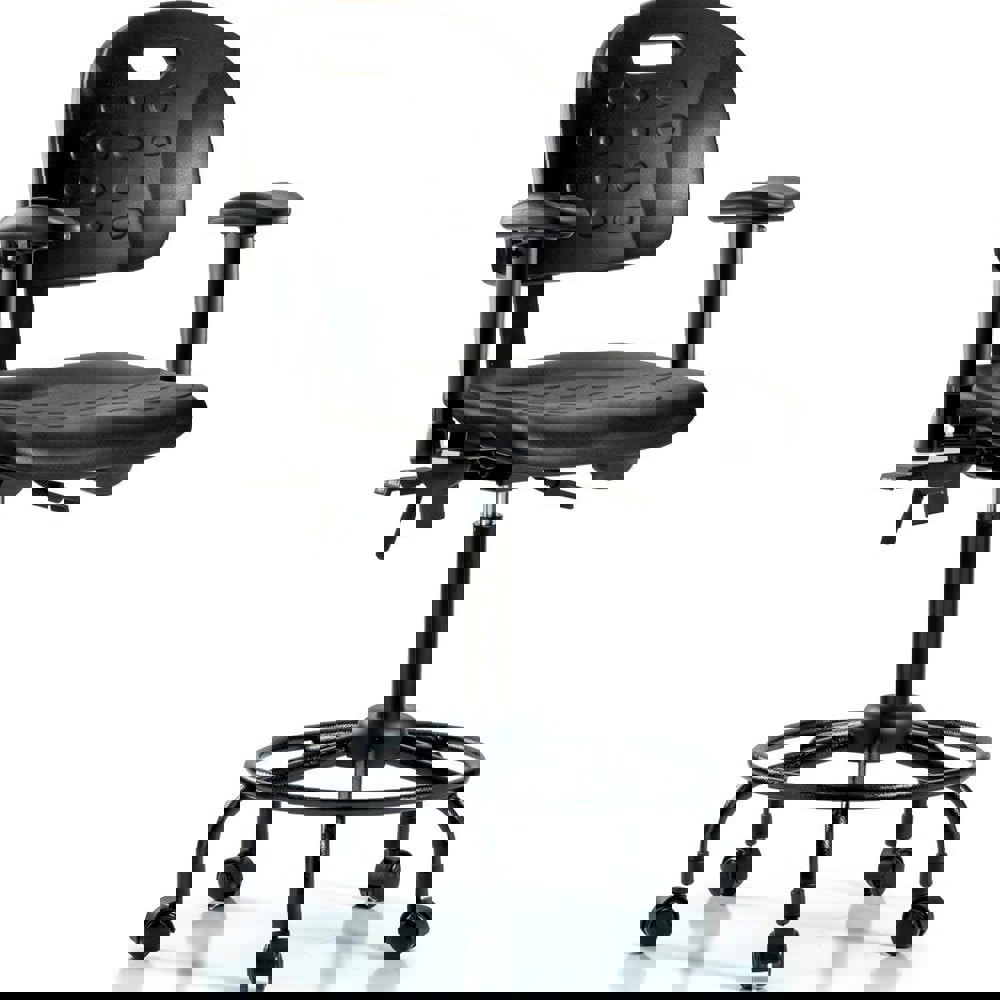 Task Chair: Polyurethane, Black