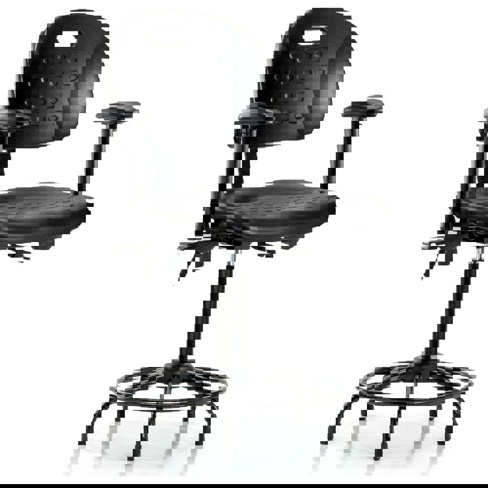 Task Chair: Polyurethane, Black