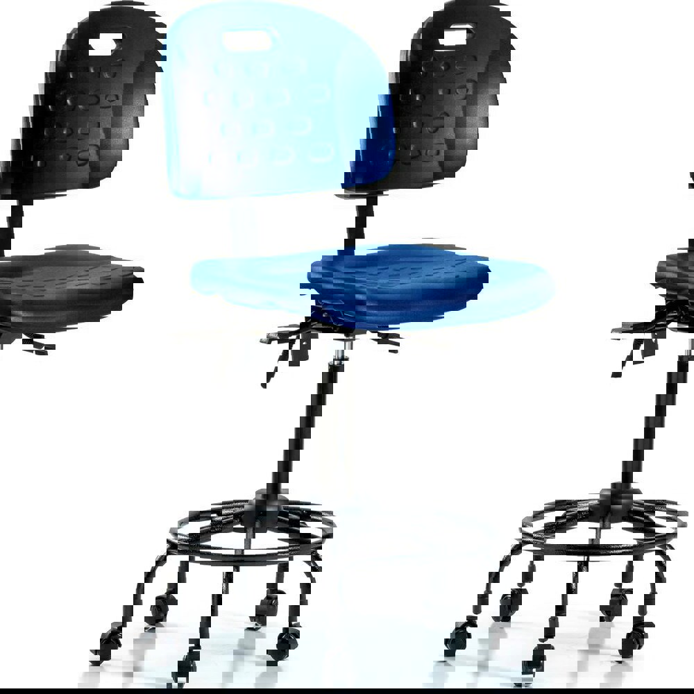 Task Chair: Polyurethane, Blue