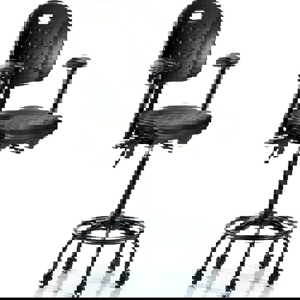 Task Chair: Polyurethane, Black