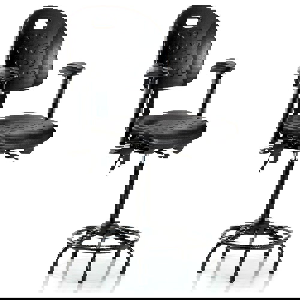 Task Chair: Polyurethane, Black