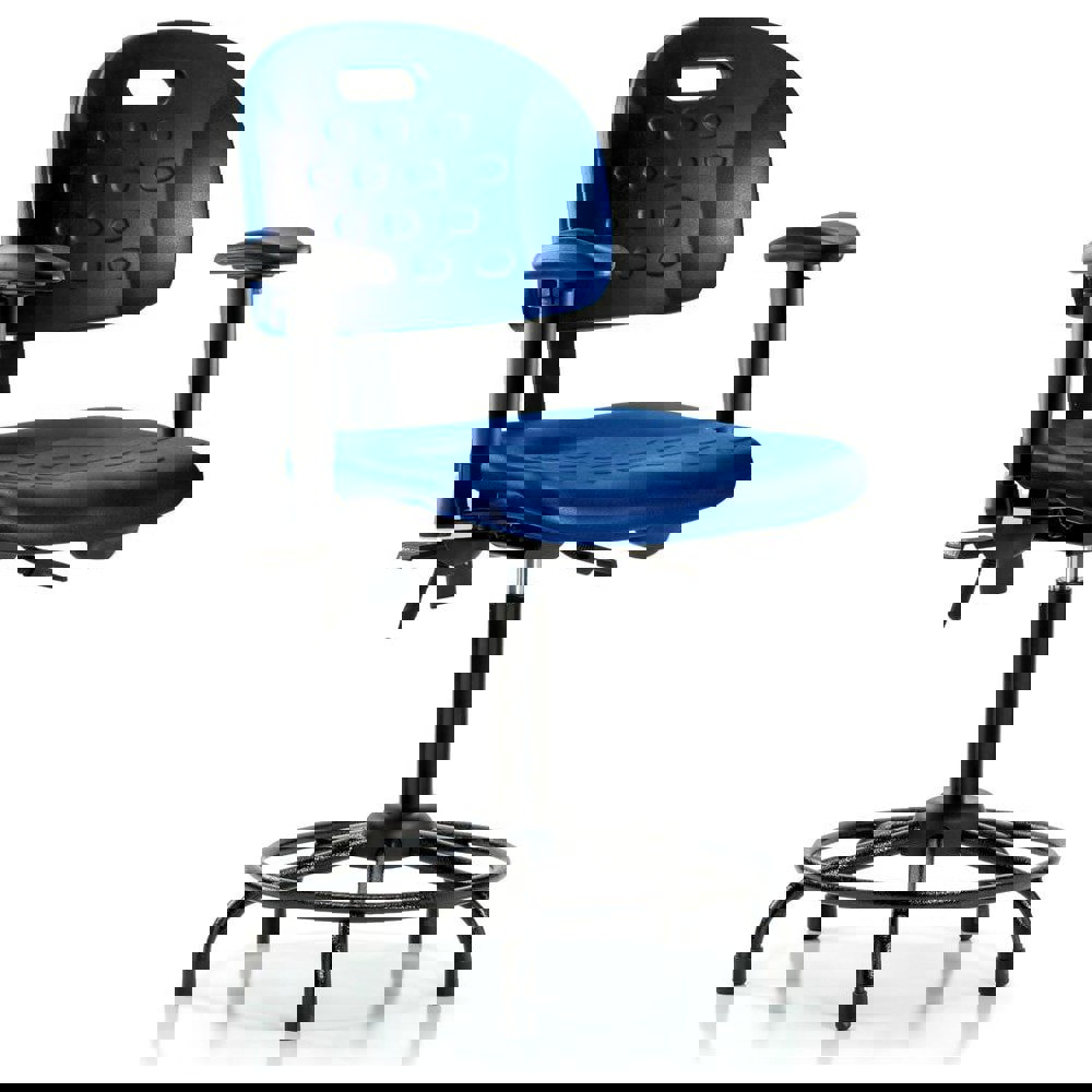 Task Chair: Polyurethane, Blue