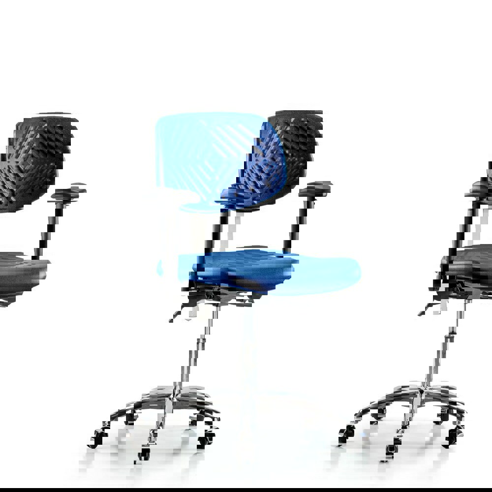 Task Chair: Polyurethane, Blue