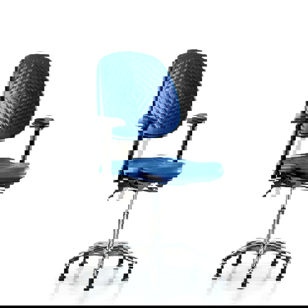 Task Chair: Polyurethane, Blue