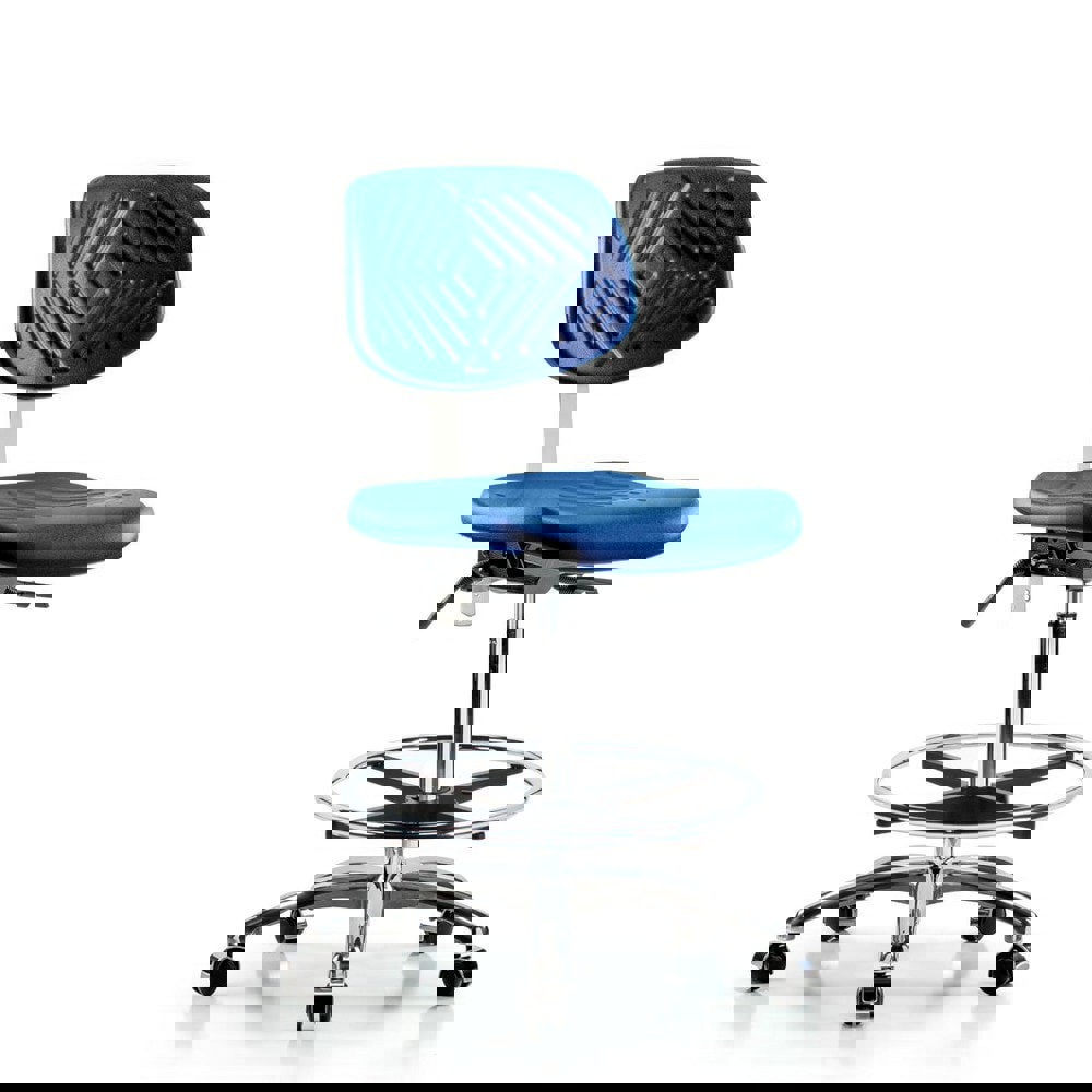 Task Chair: Polyurethane, Blue