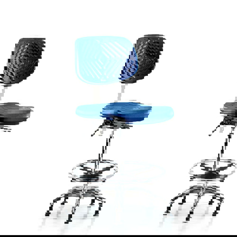 Task Chair: Polyurethane, Blue