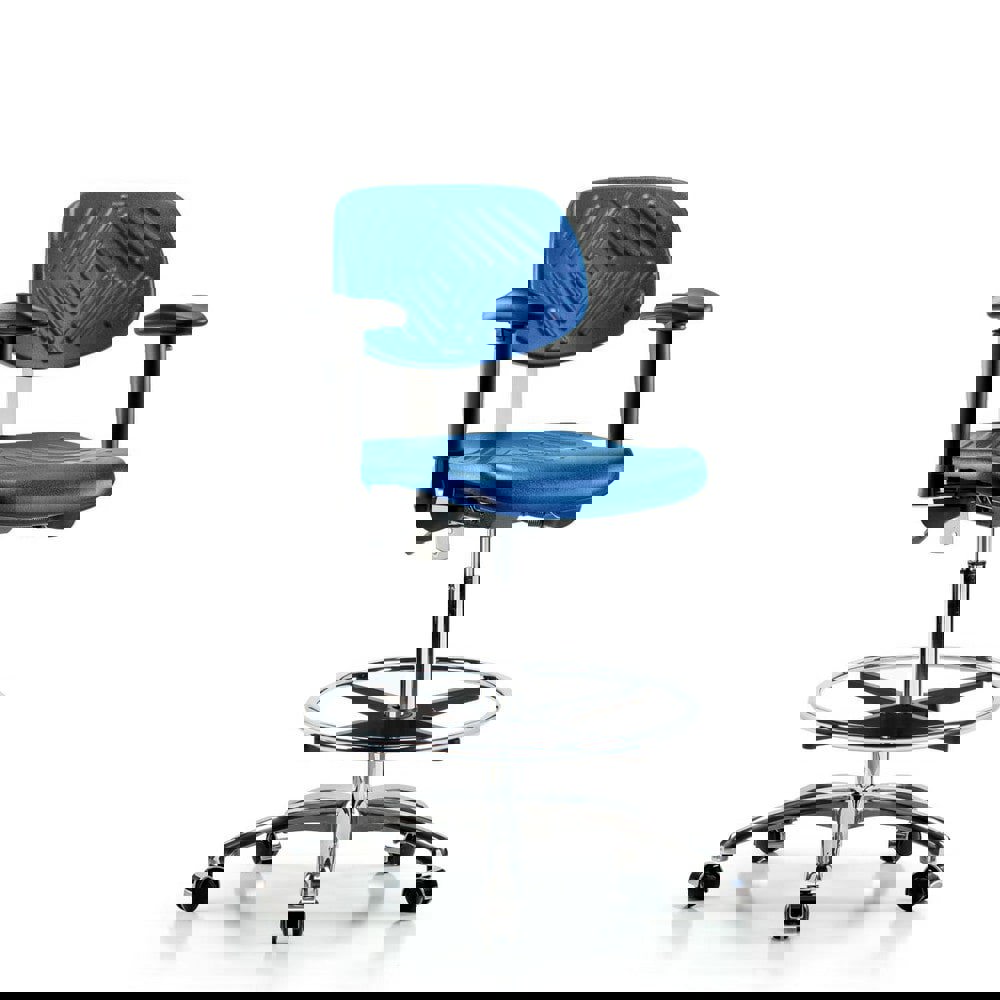 Task Chair: Polyurethane, Blue