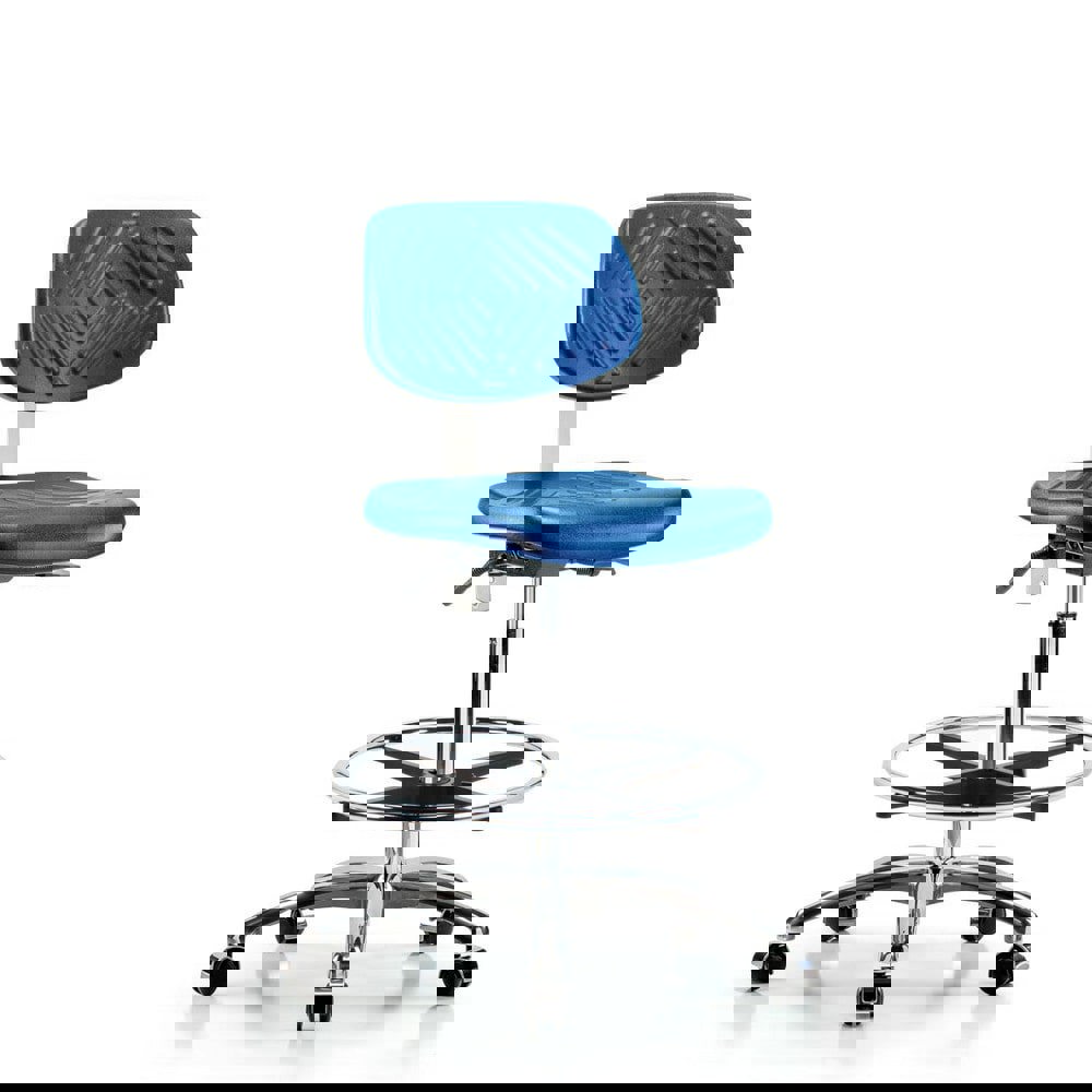 Task Chair: Polyurethane, Blue