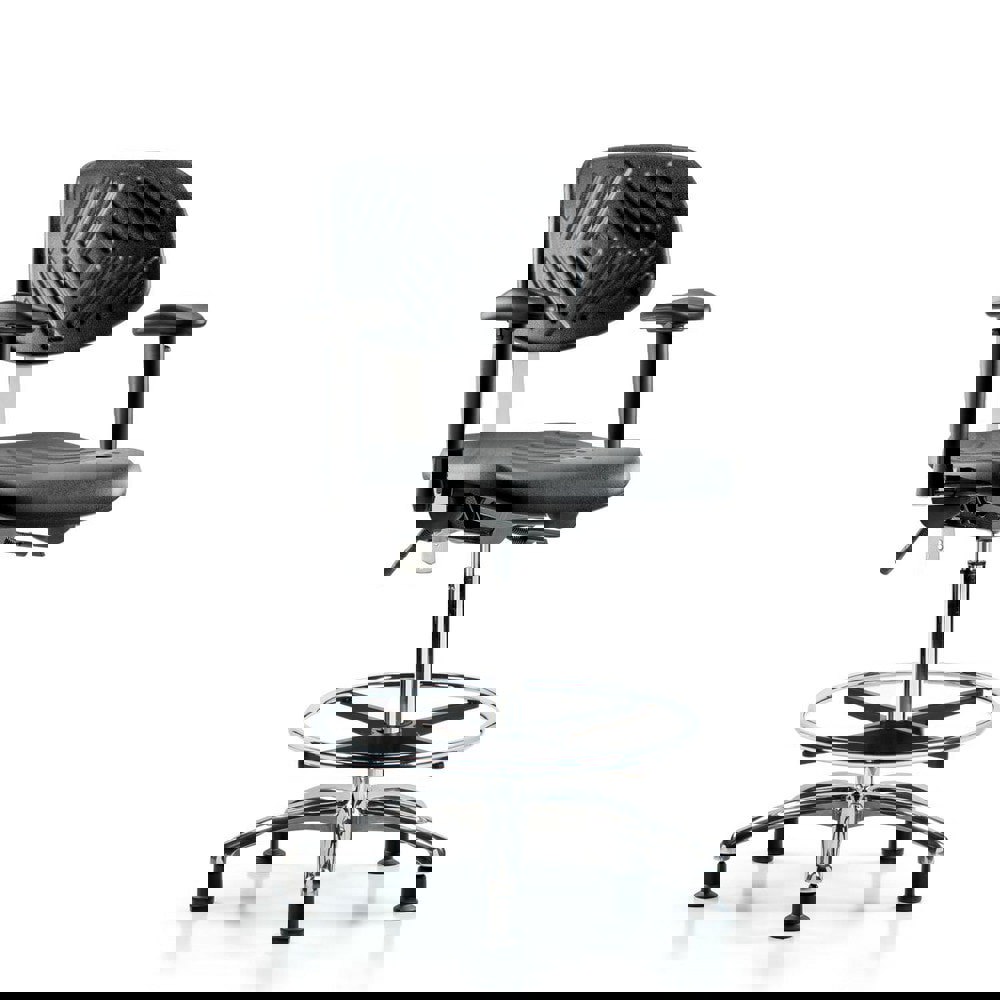 Task Chair: Polyurethane, Black