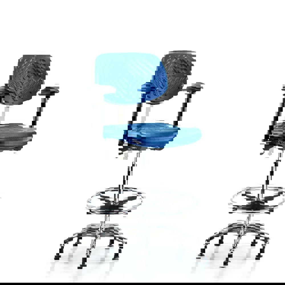 Task Chair: Polyurethane, Blue