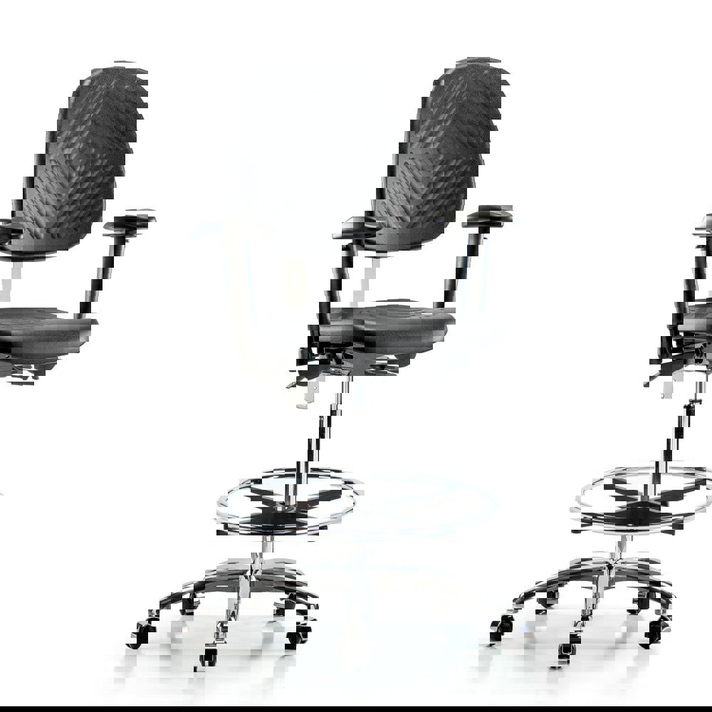 Task Chair: Polyurethane, Black