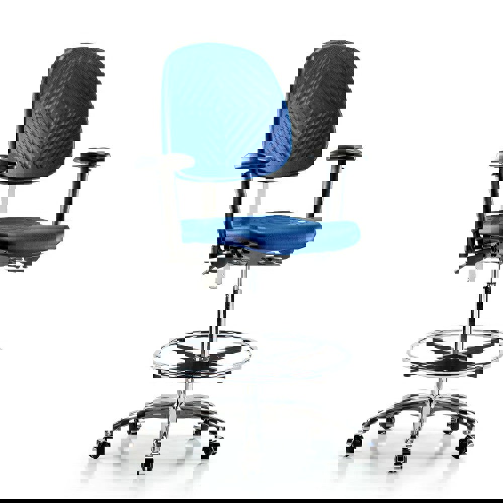 Task Chair: Polyurethane, Blue
