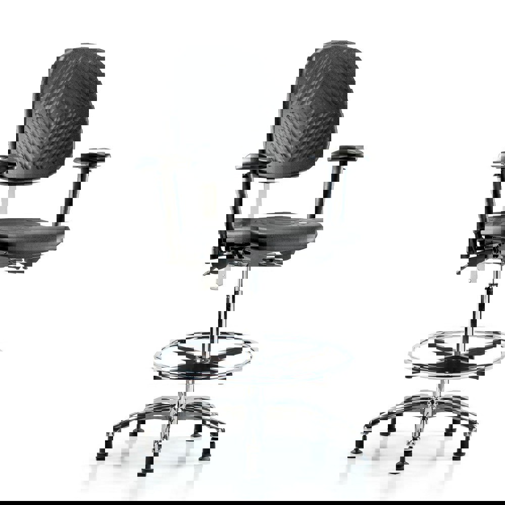 Task Chair: Polyurethane, Black