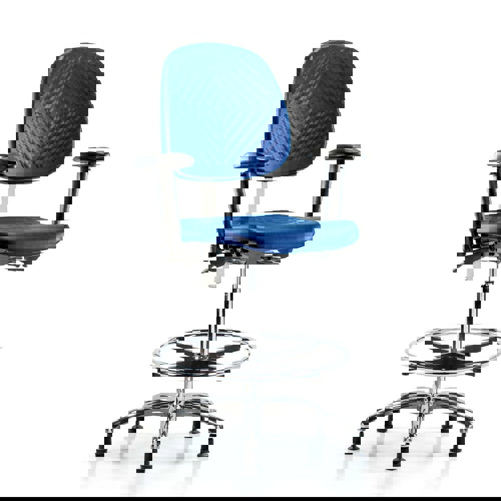 Task Chair: Polyurethane, Blue