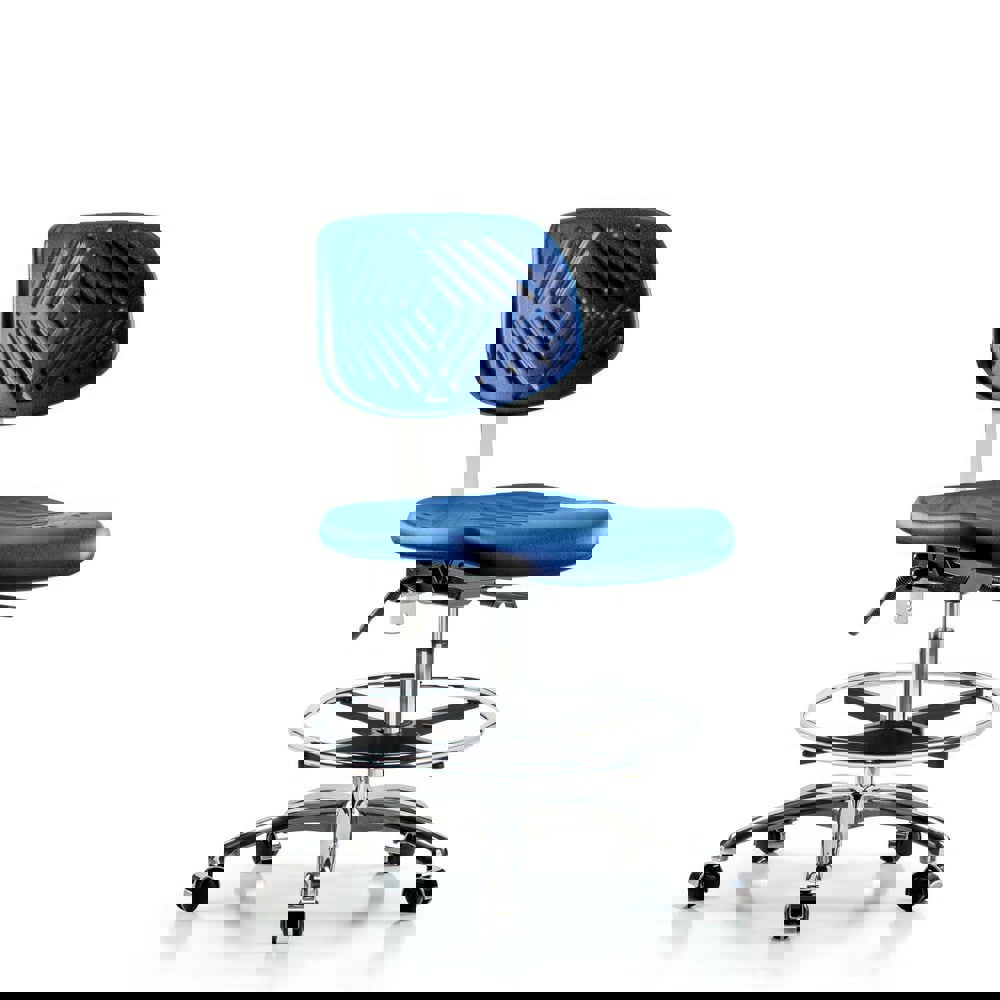 Task Chair: Polyurethane, Blue