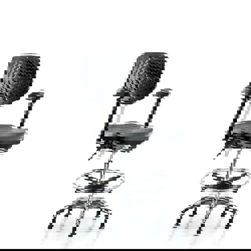 Task Chair: Polyurethane, Black