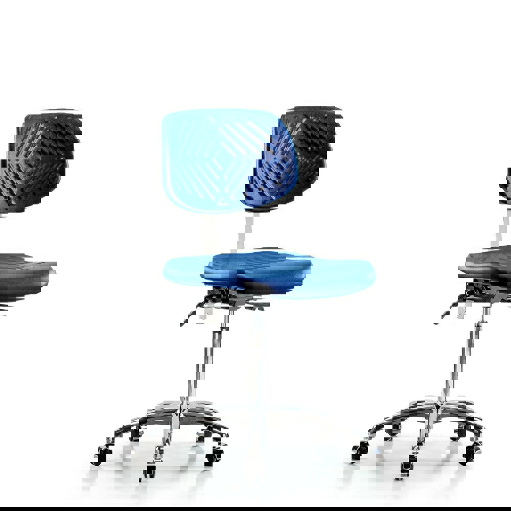 Task Chair: Polyurethane, Blue