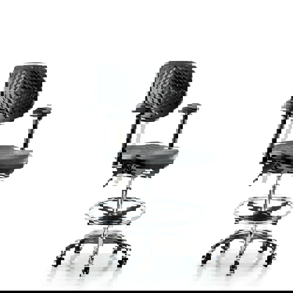 Task Chair: Polyurethane, Black