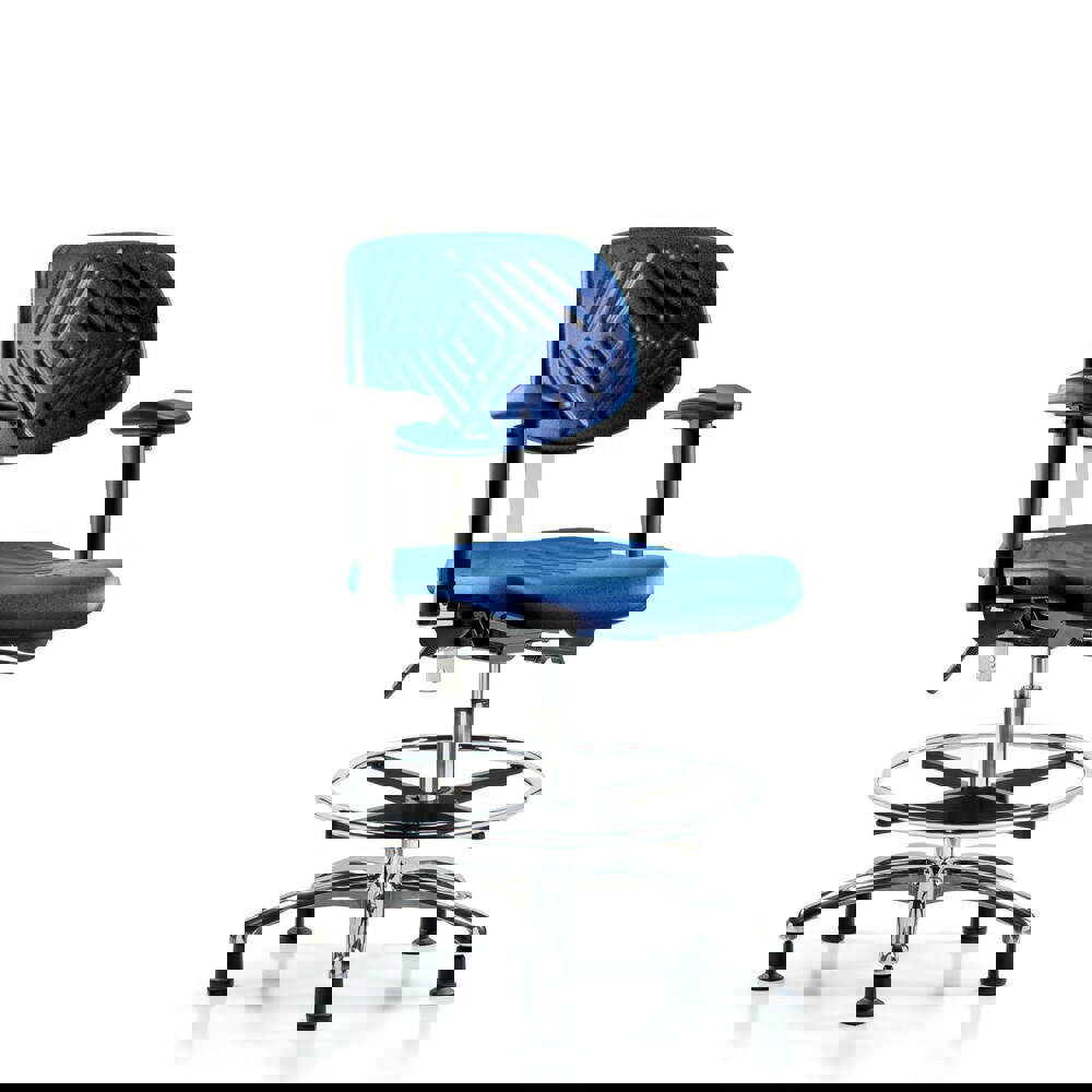 Task Chair: Polyurethane, Blue