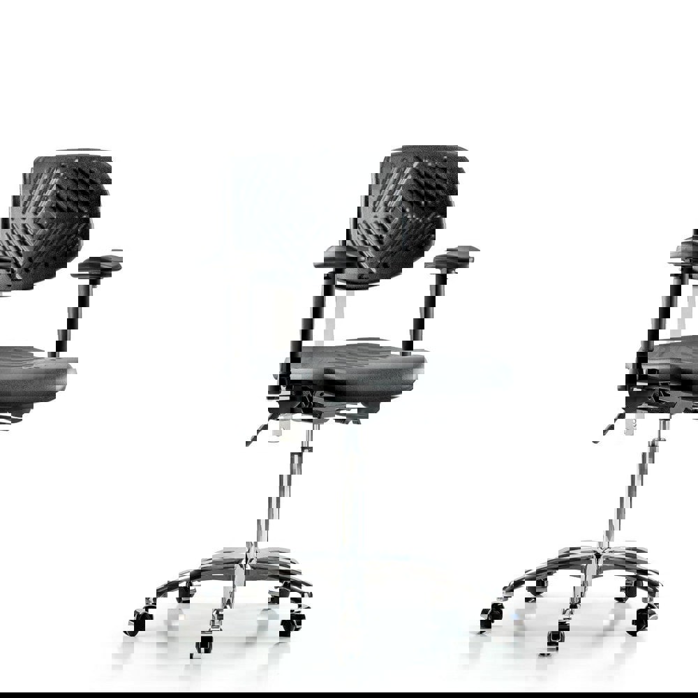 Task Chair: Polyurethane, Black