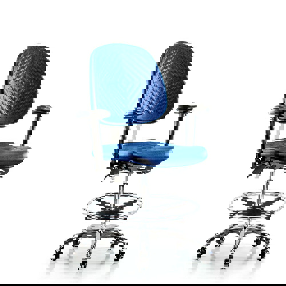 Task Chair: Polyurethane, Blue