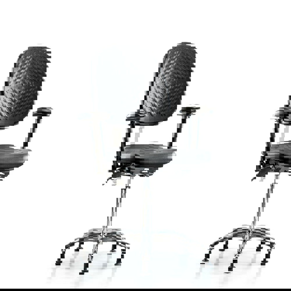 Task Chair: Polyurethane, Black