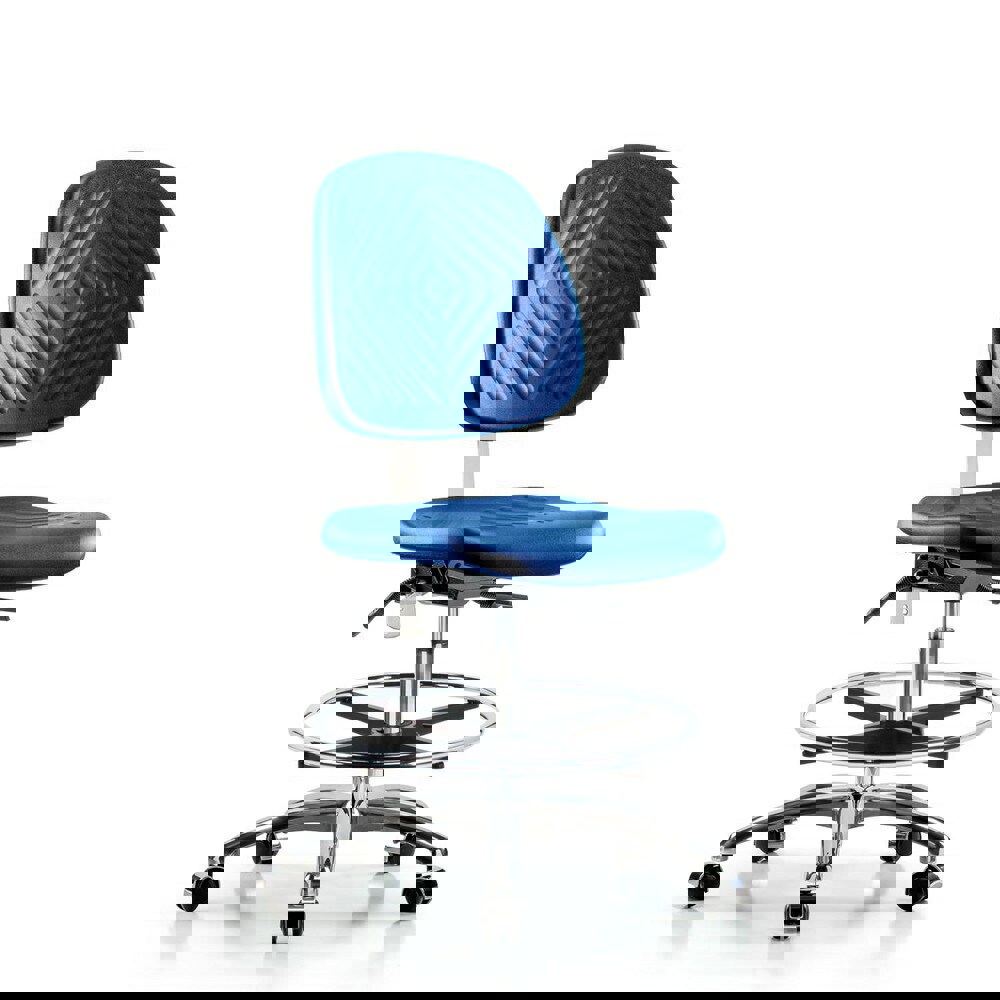 Task Chair: Polyurethane, Blue