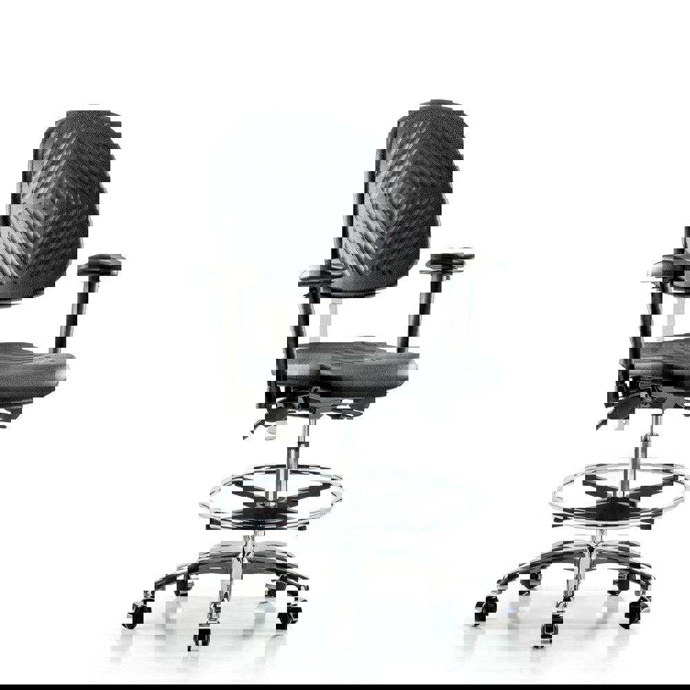 Task Chair: Polyurethane, Black