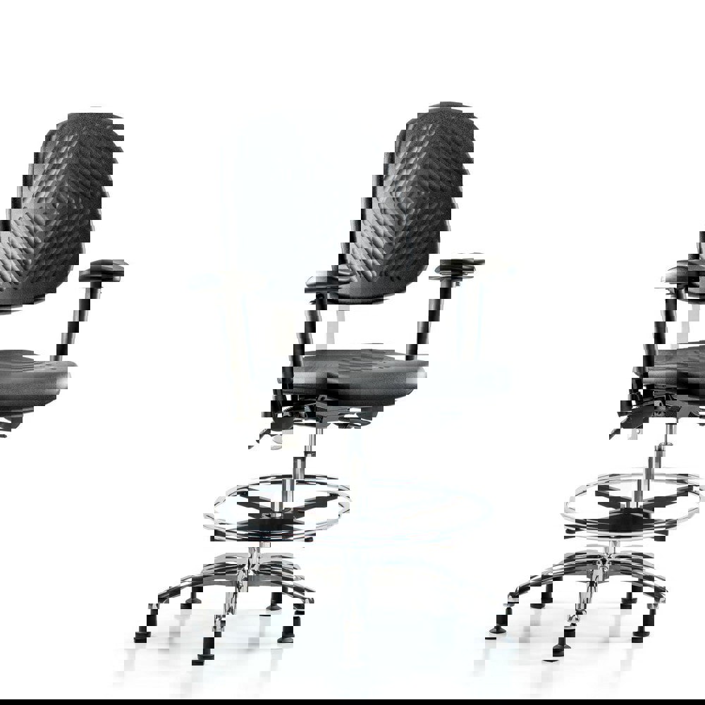 Task Chair: Polyurethane, Black