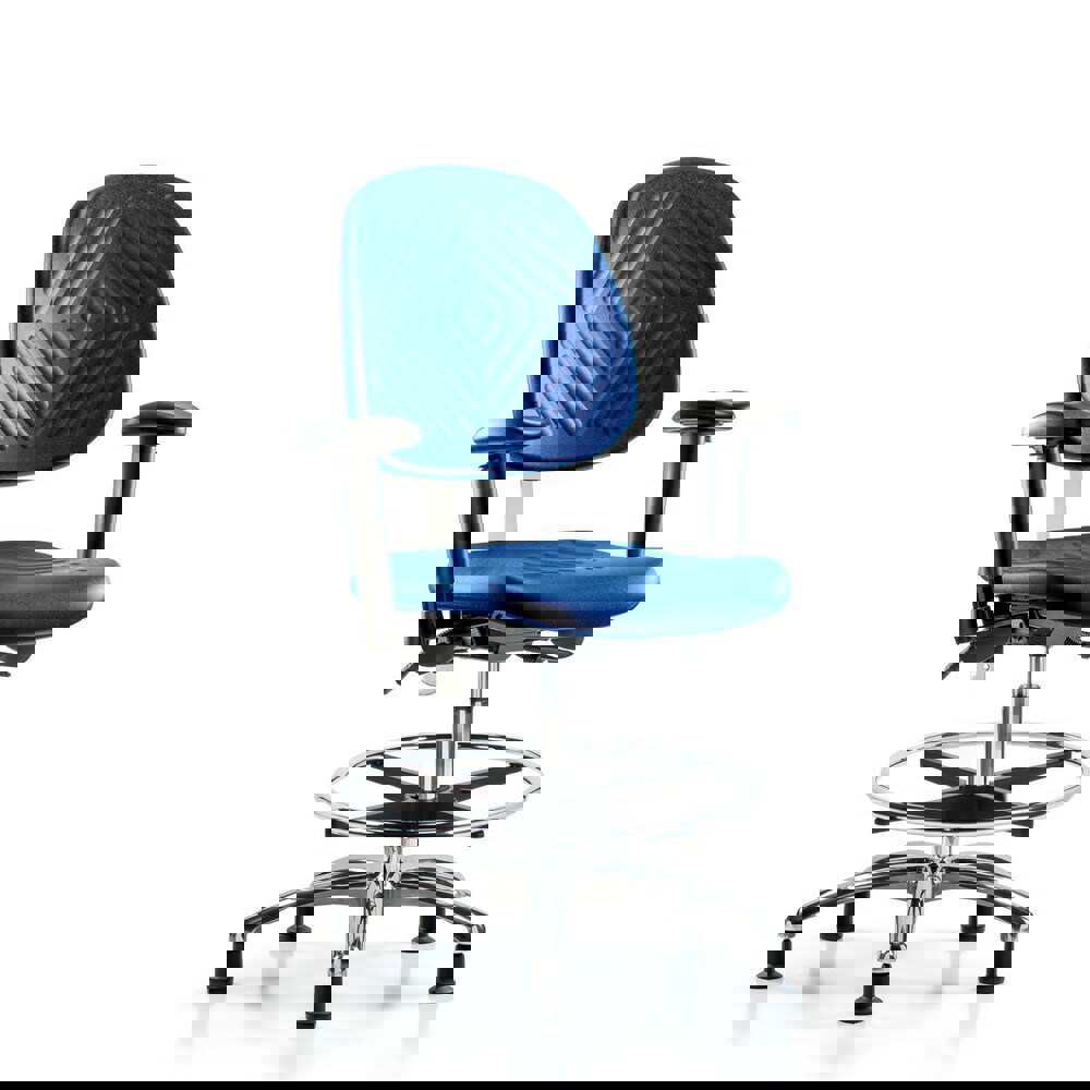 Task Chair: Polyurethane, Blue