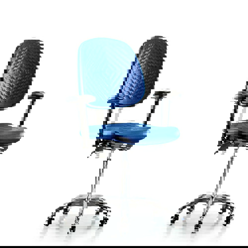 Task Chair: Polyurethane, Blue