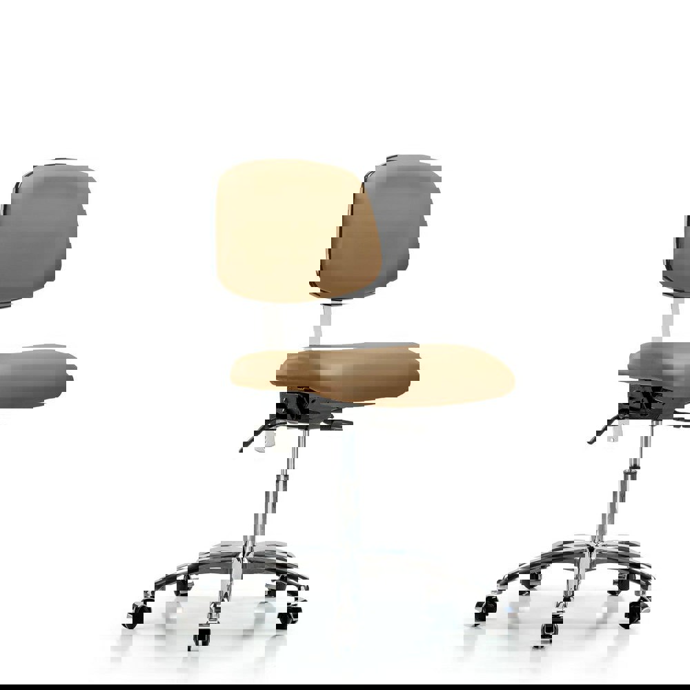 Task Chair: Vinyl, Taupe