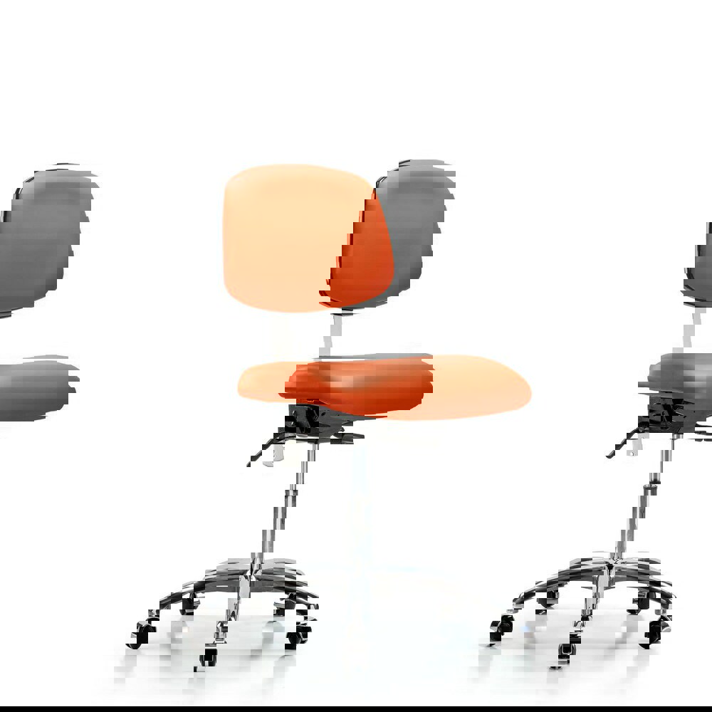 Task Chair: Vinyl, Orange Kist